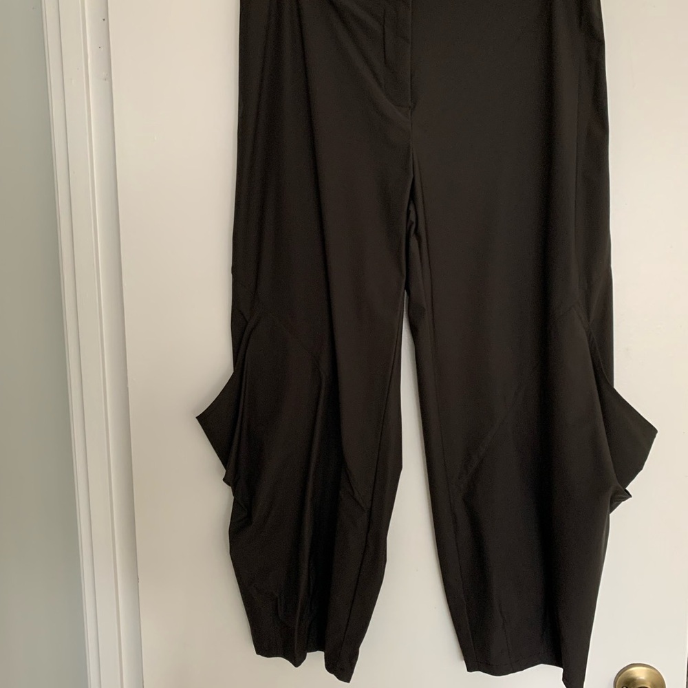 Lauren Vidal Brown New Funky Ankle LIGHT vintage pants!❤️Cool,comfy,Y2K, LARGE. - Picture 9 of 13